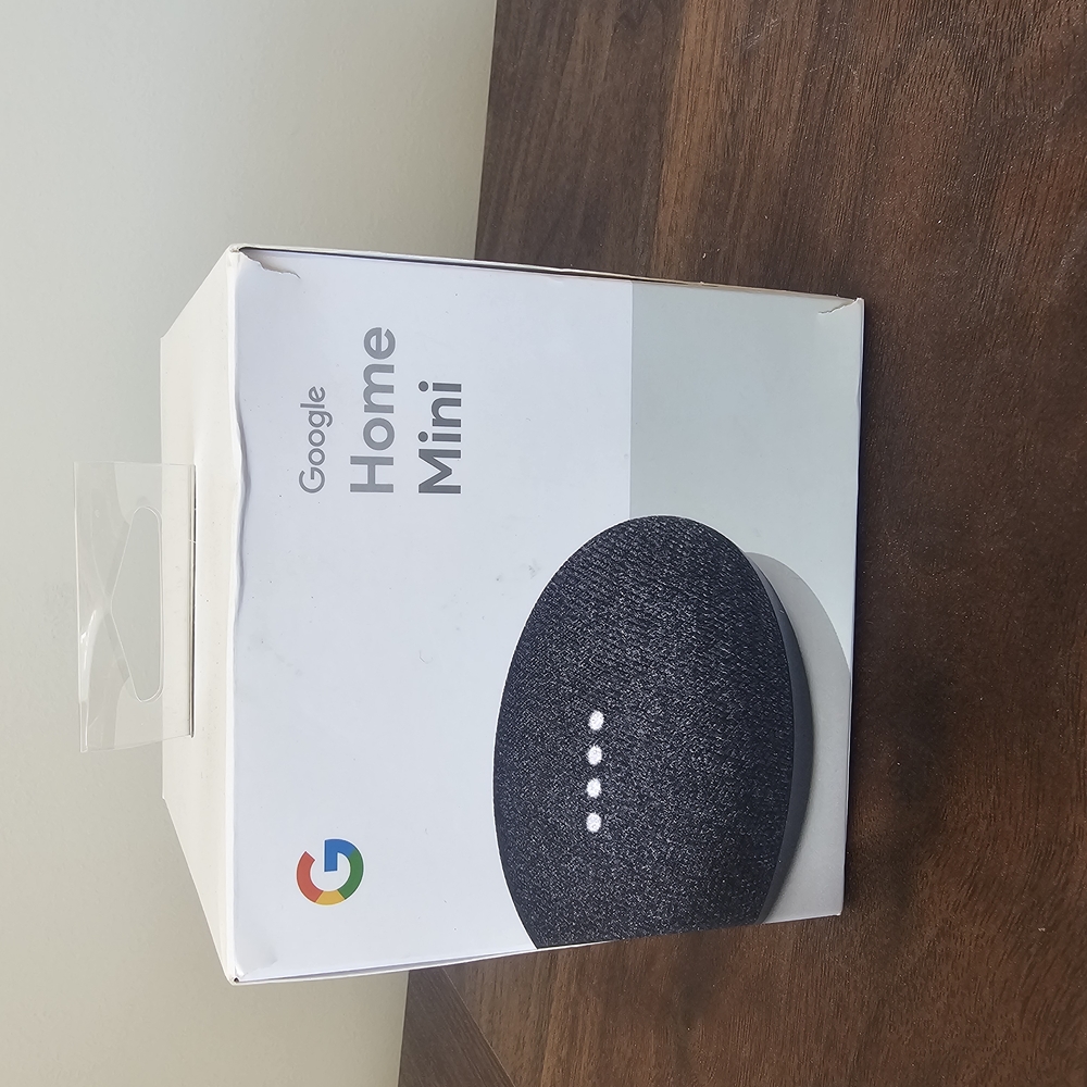 Google Home Mini Smart Speaker - Charcoal